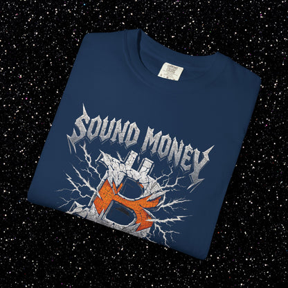 Sound Money World Tour T-Shirt | Vintage Bitcoin Heavy Metal Tee