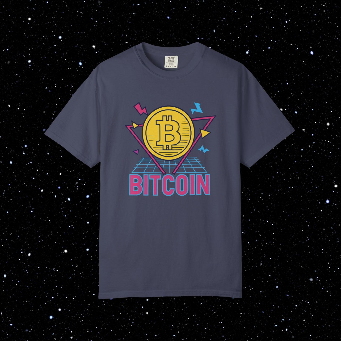 Bitcoin Eighties Synthwave Tee
