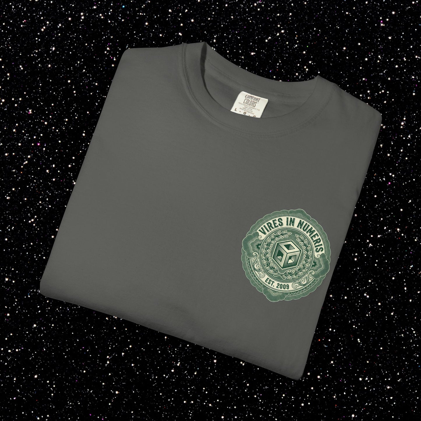 Sound Money Crest T-Shirt – Vires in Numeris Back Print | Bitcoin Opsec Tee