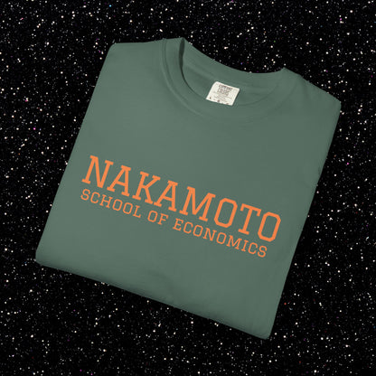 Nakamoto School of Economics Bitcoin College Tee