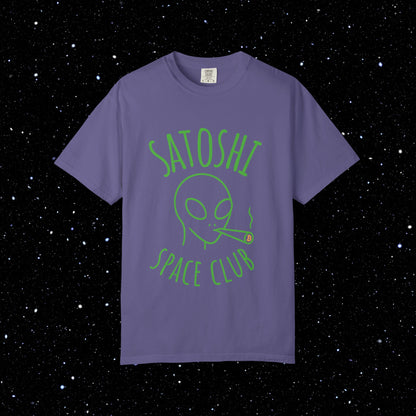 Satoshi Space Club – Alien Line Art Tee
