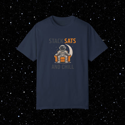 Stack Sats and Chill - Bitcoin Comfort Colors Tee Shirt