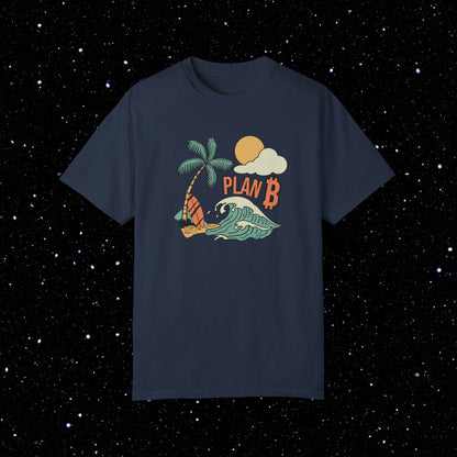 Plan B Bitcoin Beach Comfort Colors Tee Shirt