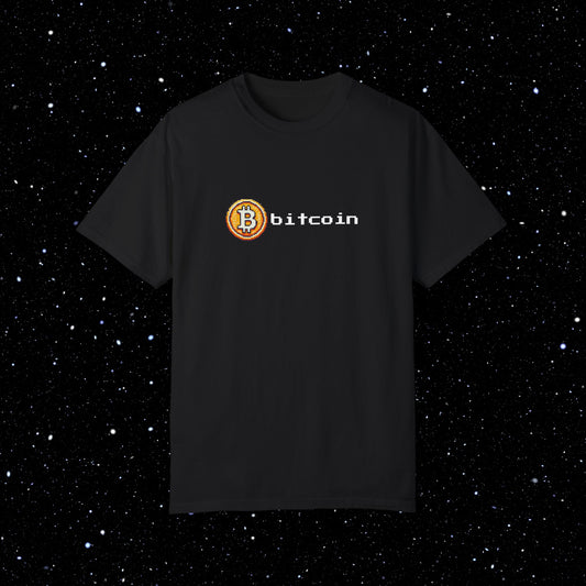 8-Bit Bitcoin Comfort Colors Tee Shirt