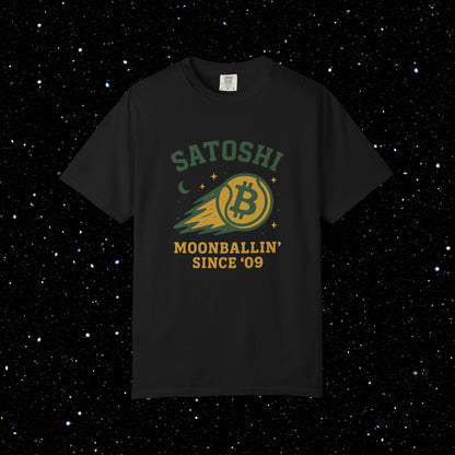 Satoshi Moonballin' Bitcoin Tee Shirt