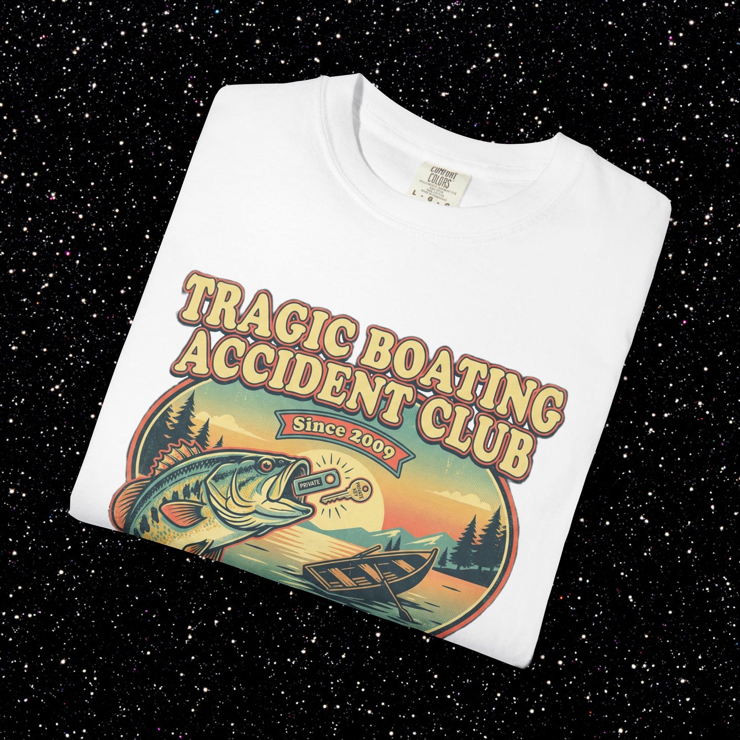 Tragic Boating Accident Club Shirt | Bitcoin Since 2009 Retro Opsec Tee