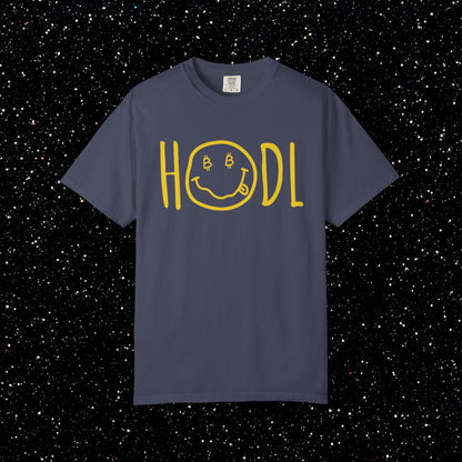 HODL Smiley Line Art Bitcoin Tee