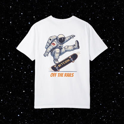 Bitcoin Off The Rails - Backprint Comfort Colors T-Shirt