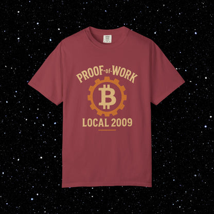 Proof of Work Local 2009 Bitcoin Tee