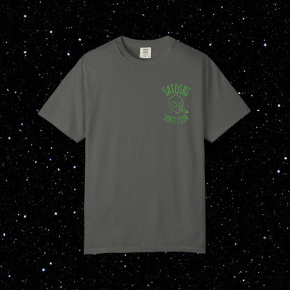 Satoshi Space Club Line Art Backprint Tee