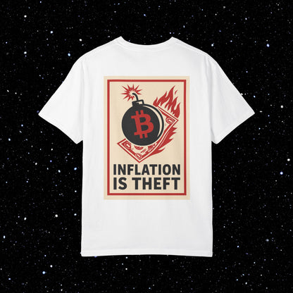 Inflation is Theft Back Print Bitcoin Tee