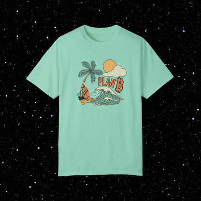 Plan B Bitcoin Beach Comfort Colors Tee Shirt