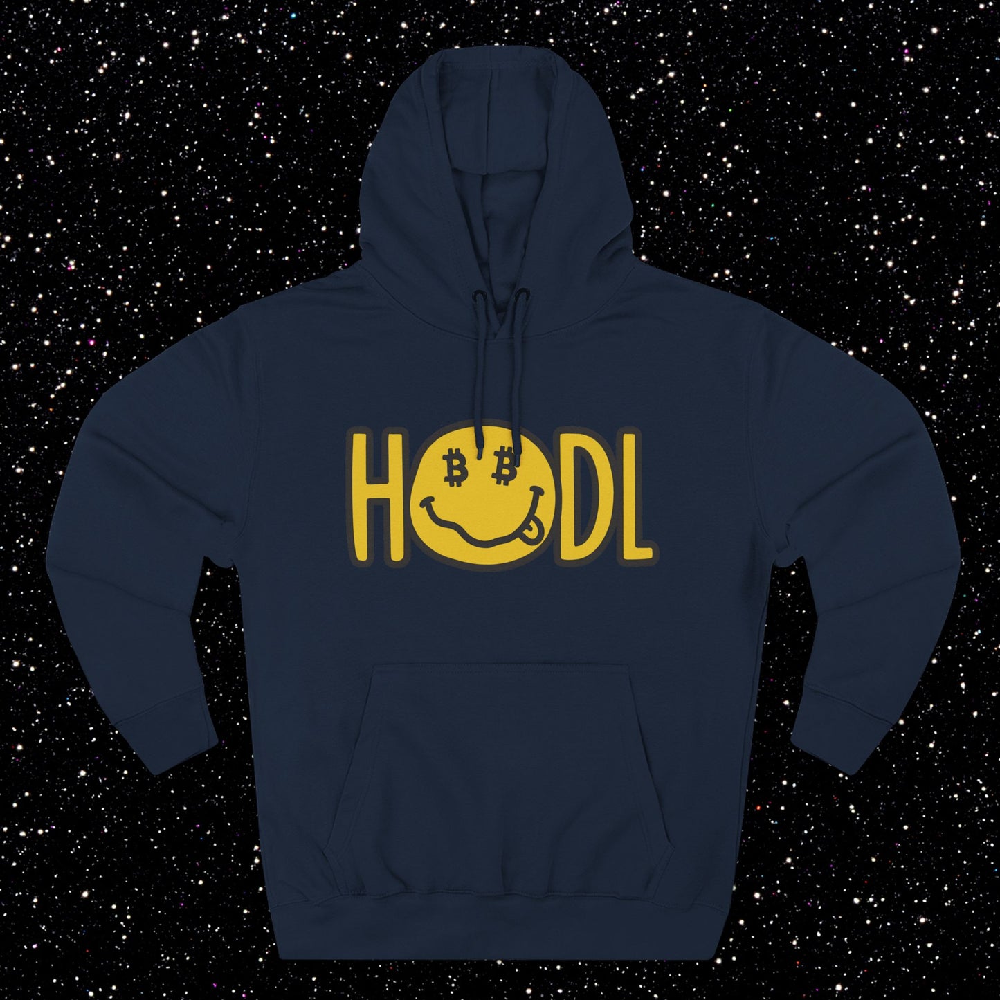 HODL Smiley Fleece Hoodie