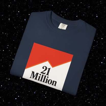 21 Million Packs - Comfort Colors Bitcoin Tee Shirt