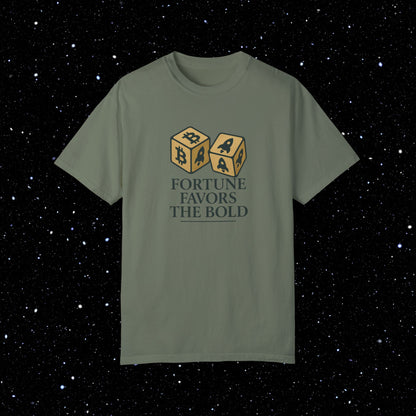Fortune Favors The Bold - Bitcoin Comfort Colors Tee Shirt
