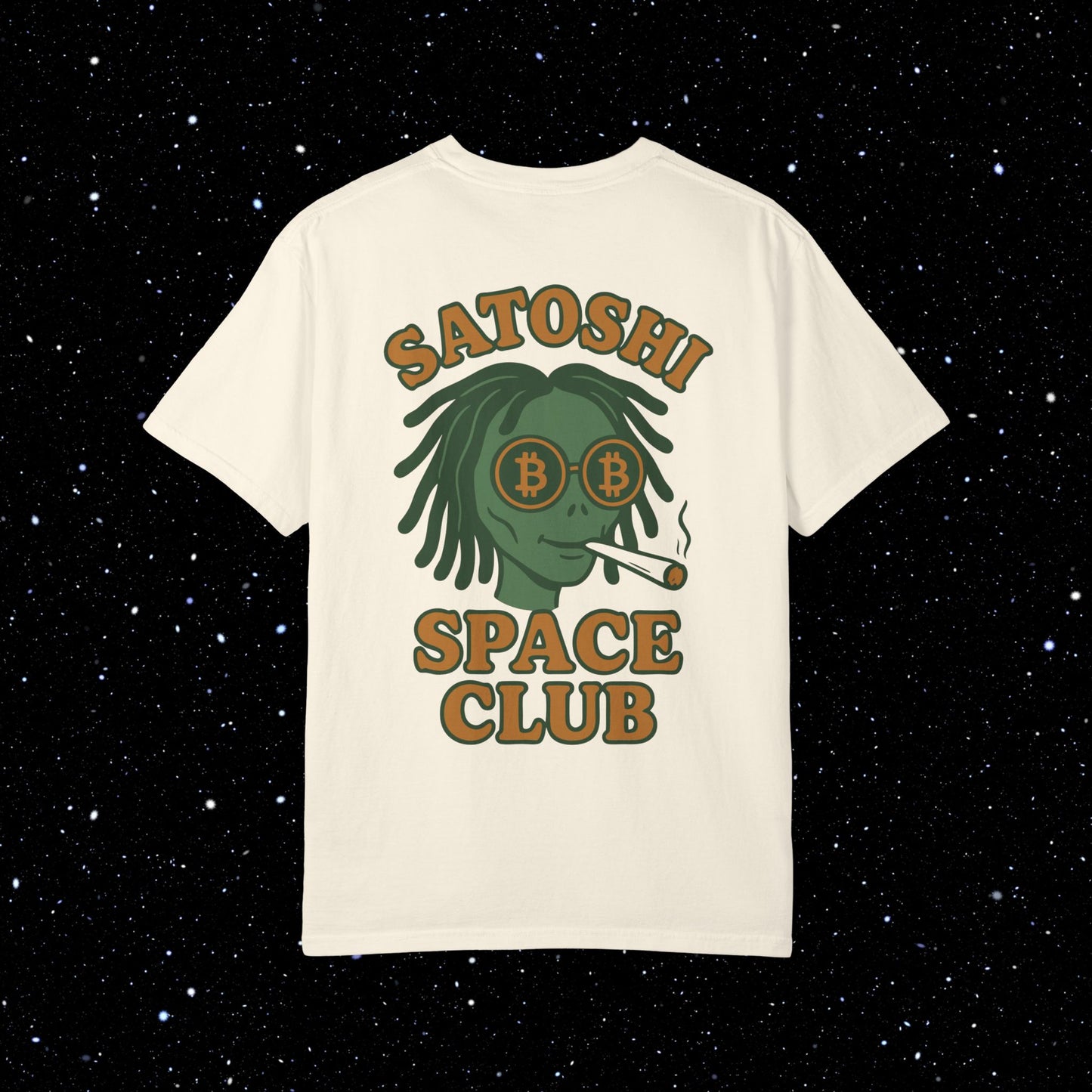 Satoshi Space Club Spaced Alien Backprint Tee