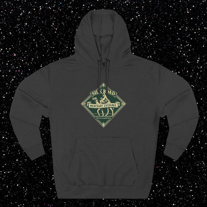 Silk Road Merchant Exchange Hoodie | Bitcoin Accepted Here | Heritage Trade Design