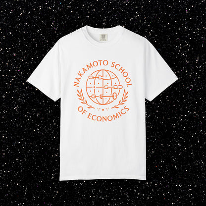 Nakamoto School of Economics Blockchain Bitcoin Tee