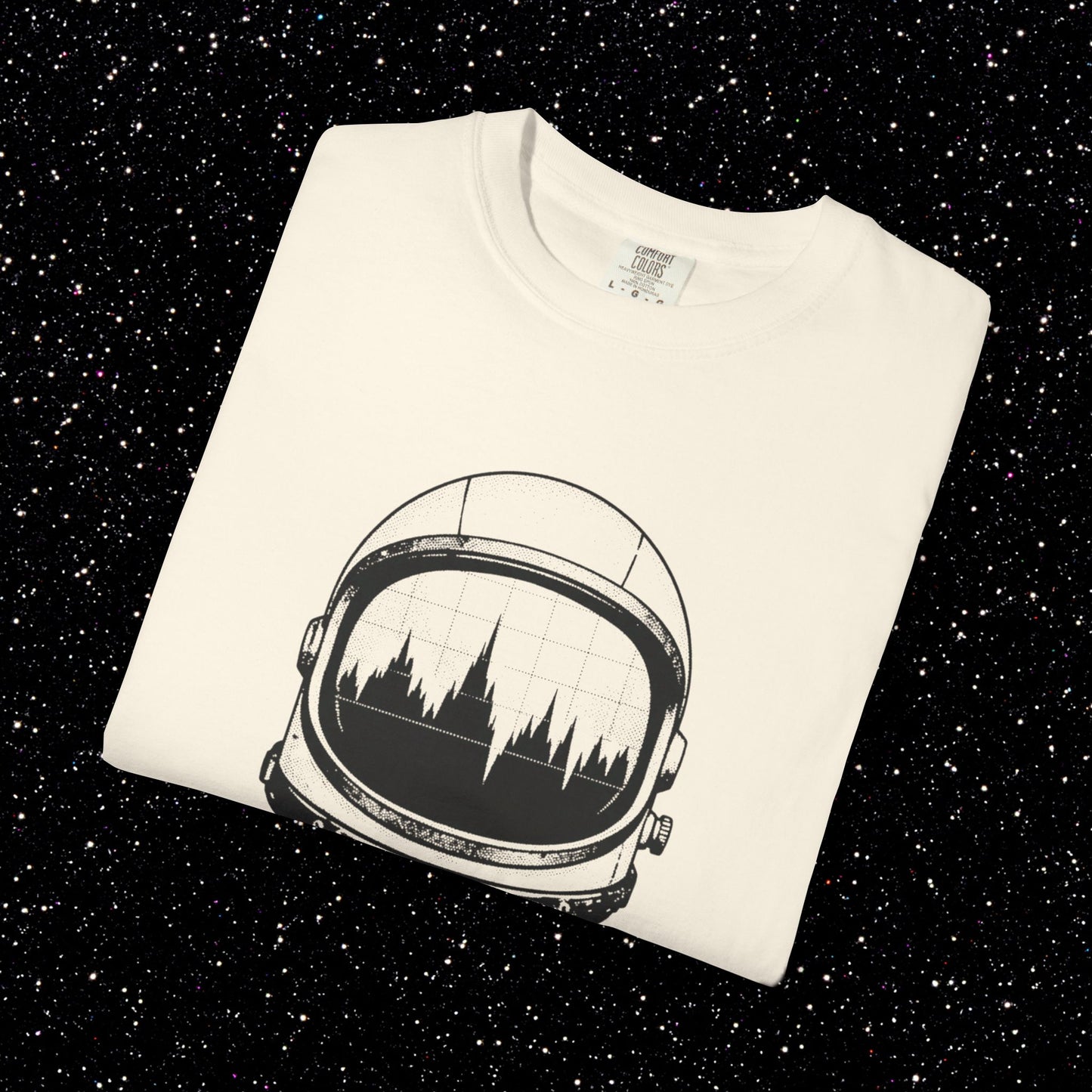 Satoshi Astronaut T-Shirt | Bitcoin Space Helmet Graphic Tee