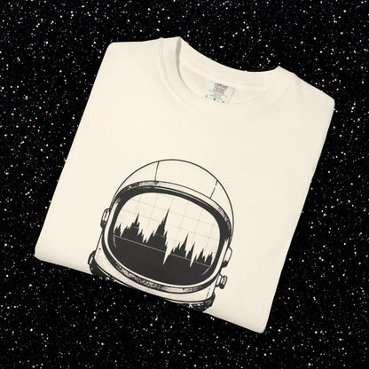 Satoshi Astronaut T-Shirt | Bitcoin Space Helmet Graphic Tee