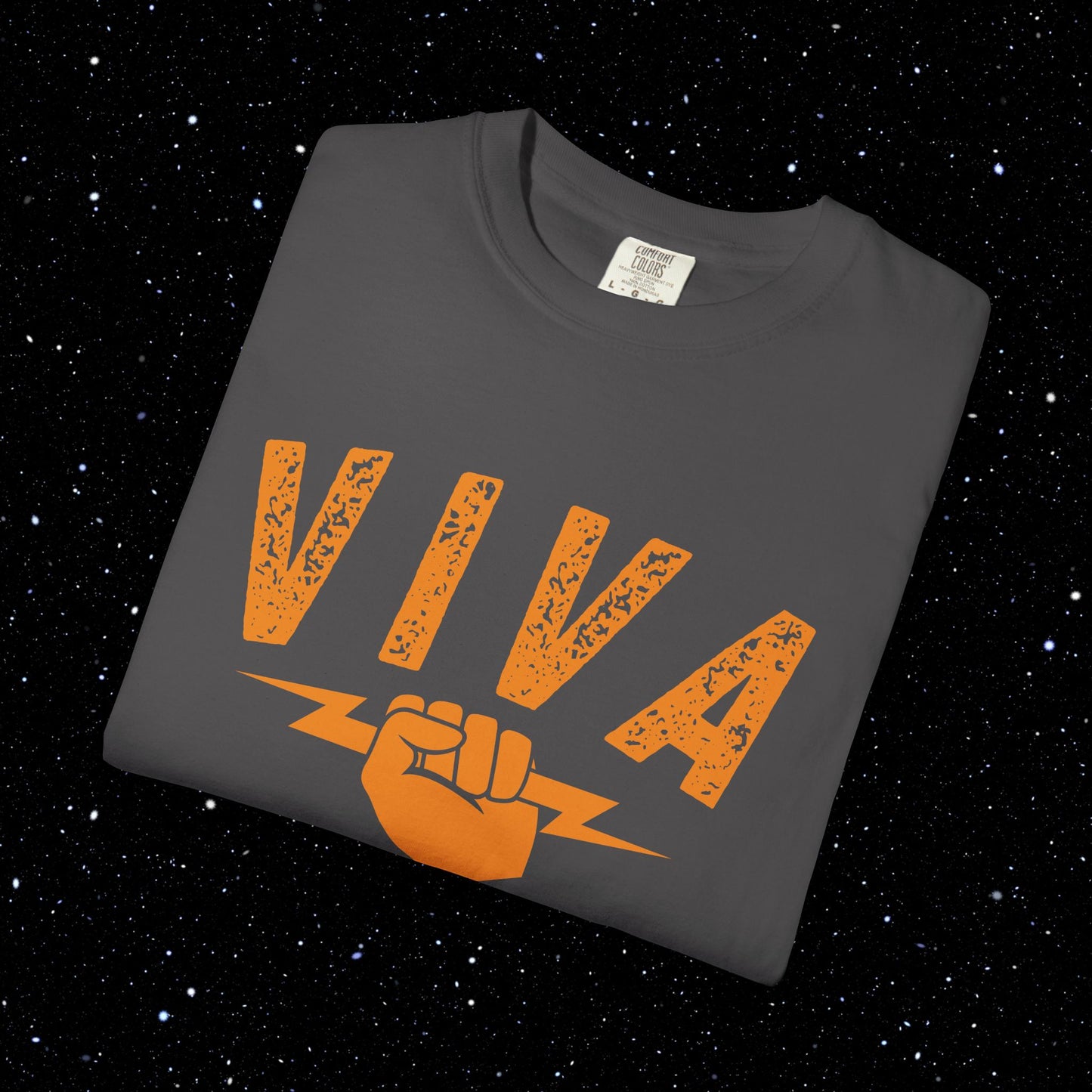 VIVA BTC Front Print Lightning Rod - Comfort Colors Bitcoin Shirt