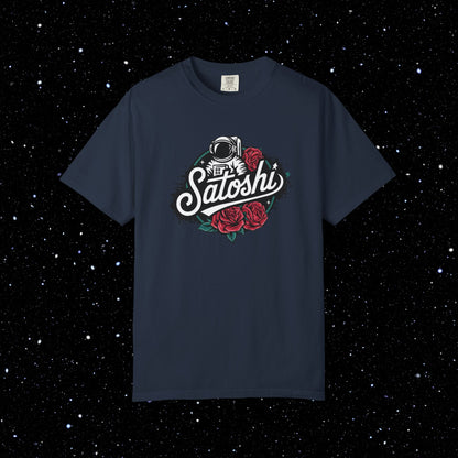 Satoshi Astro Roses Bitcoin Tee