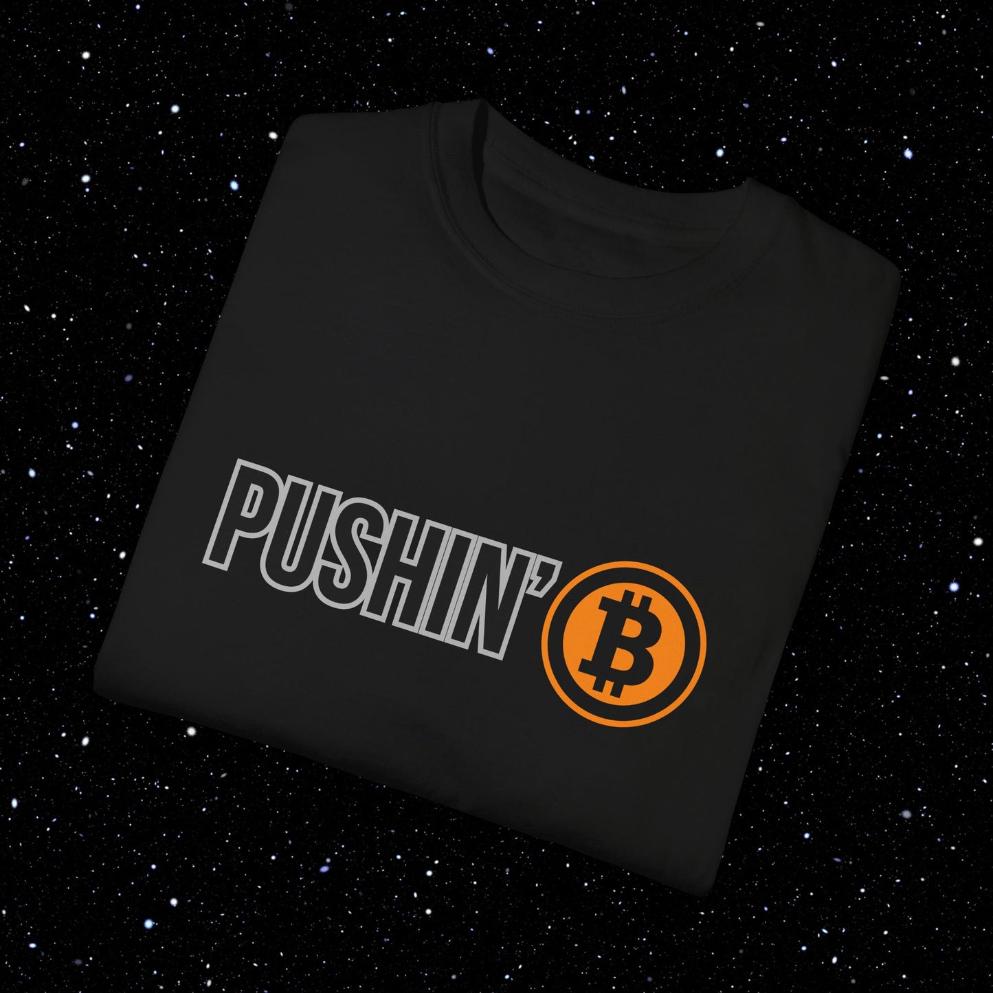 Pushin’ ₿ - Comfort Colors Logo Tee Shirt