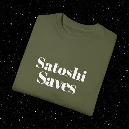 Satoshi Saves - Bitcoin Comfort Colors Tee Shirt