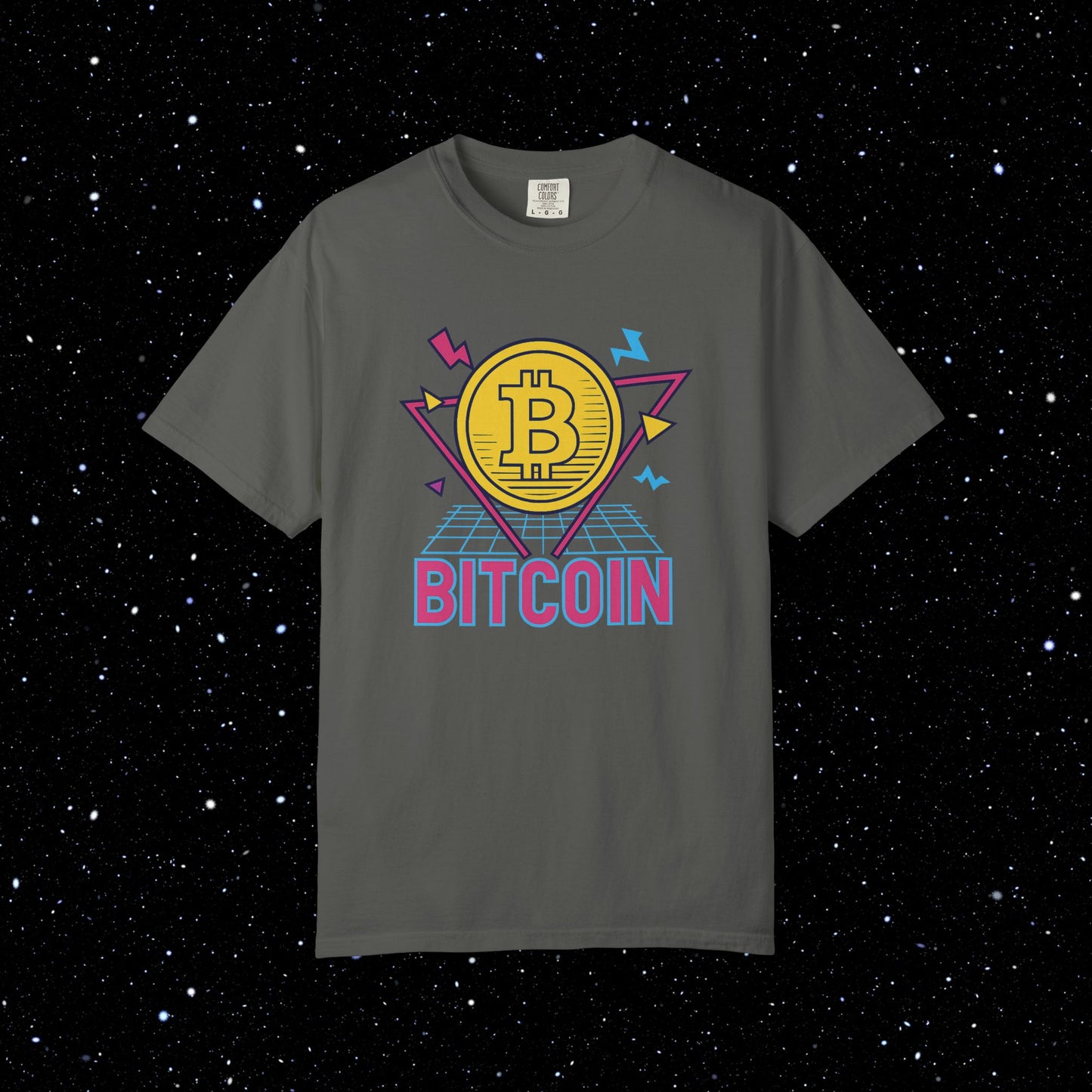 Bitcoin Eighties Synthwave Tee