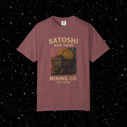 Satoshi and Sons Mining Cart Tee