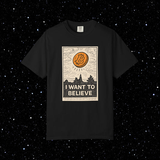 I Want To Believe Bitcoin Tee