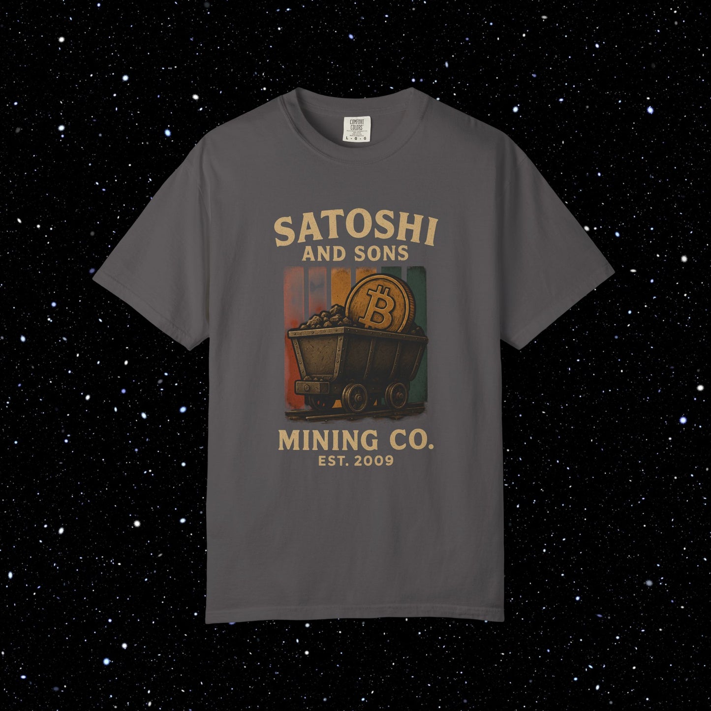 Satoshi and Sons Mining Cart Tee