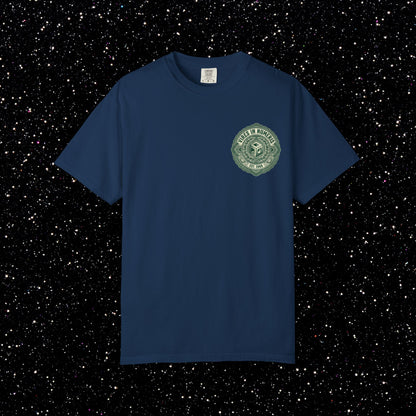 Sound Money Crest T-Shirt – Vires in Numeris Back Print | Bitcoin Opsec Tee