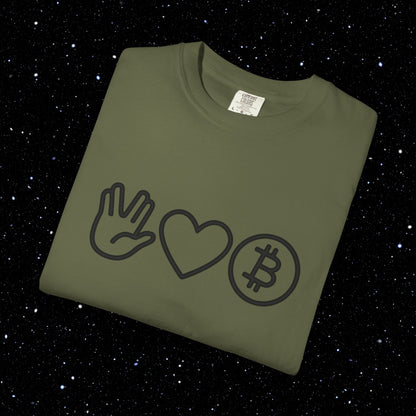 Live Free and Prosper Bitcoin Tee Shirt