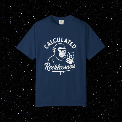 Calculated Recklessness Ape Bitcoin Tee 🦍⚡