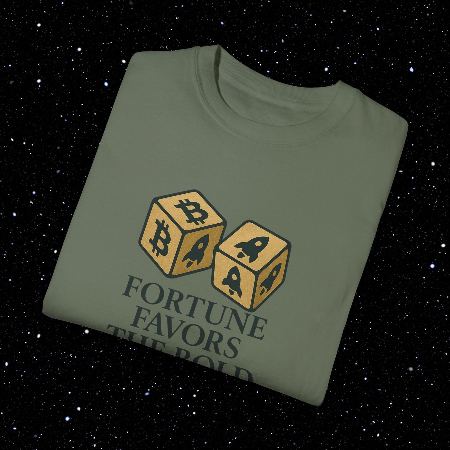 Fortune Favors The Bold - Bitcoin Comfort Colors Tee Shirt
