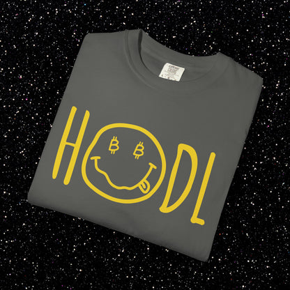HODL Smiley Line Art Bitcoin Tee