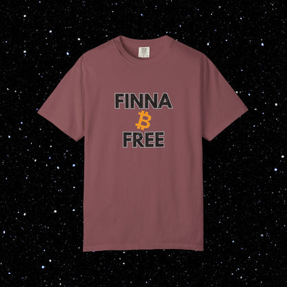 Finna B Free - Bitcoin Comfort Colors Tee Shirt