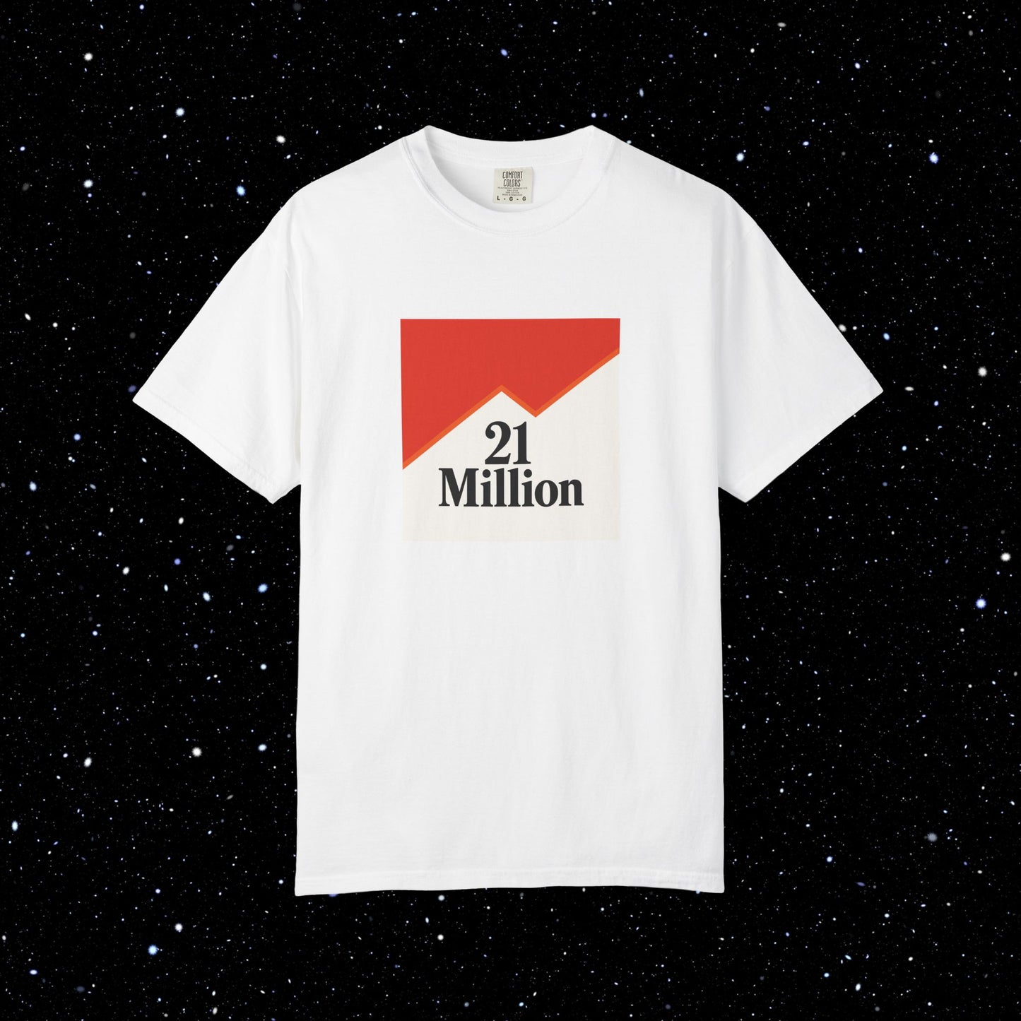 21 Million Packs - Comfort Colors Bitcoin Tee Shirt