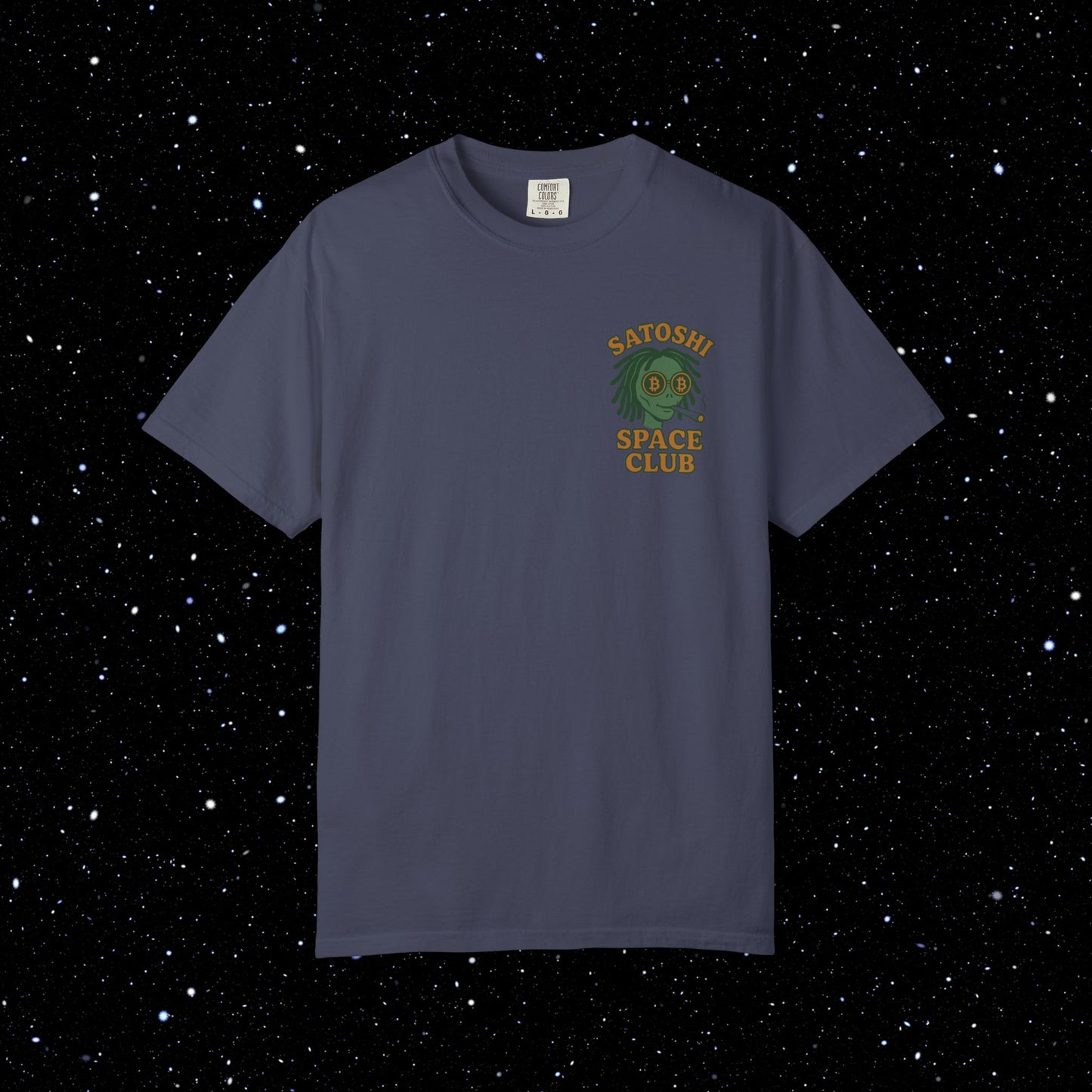 Satoshi Space Club Spaced Alien Backprint Tee