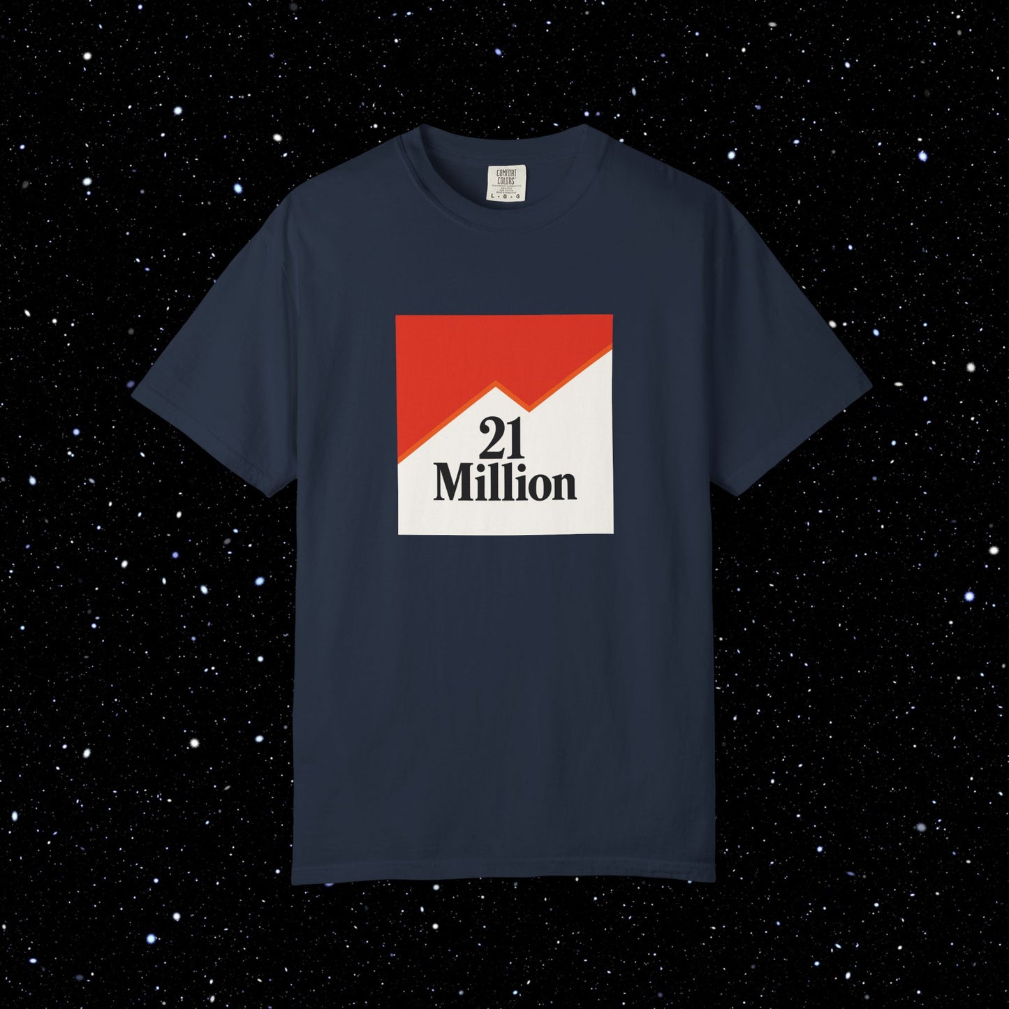 21 Million Packs - Comfort Colors Bitcoin Tee Shirt