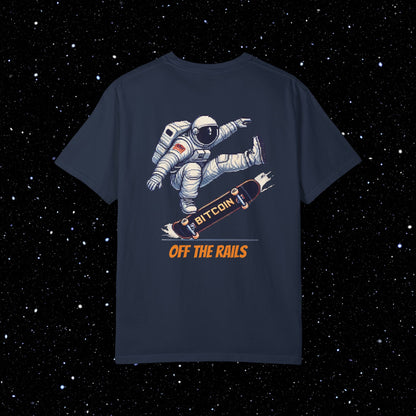Bitcoin Off The Rails - Backprint Comfort Colors T-Shirt