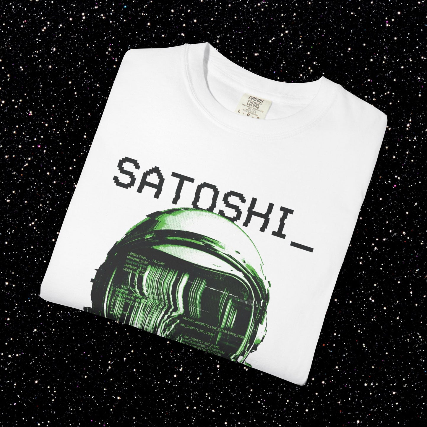 Satoshi Glitch Astronaut Tee