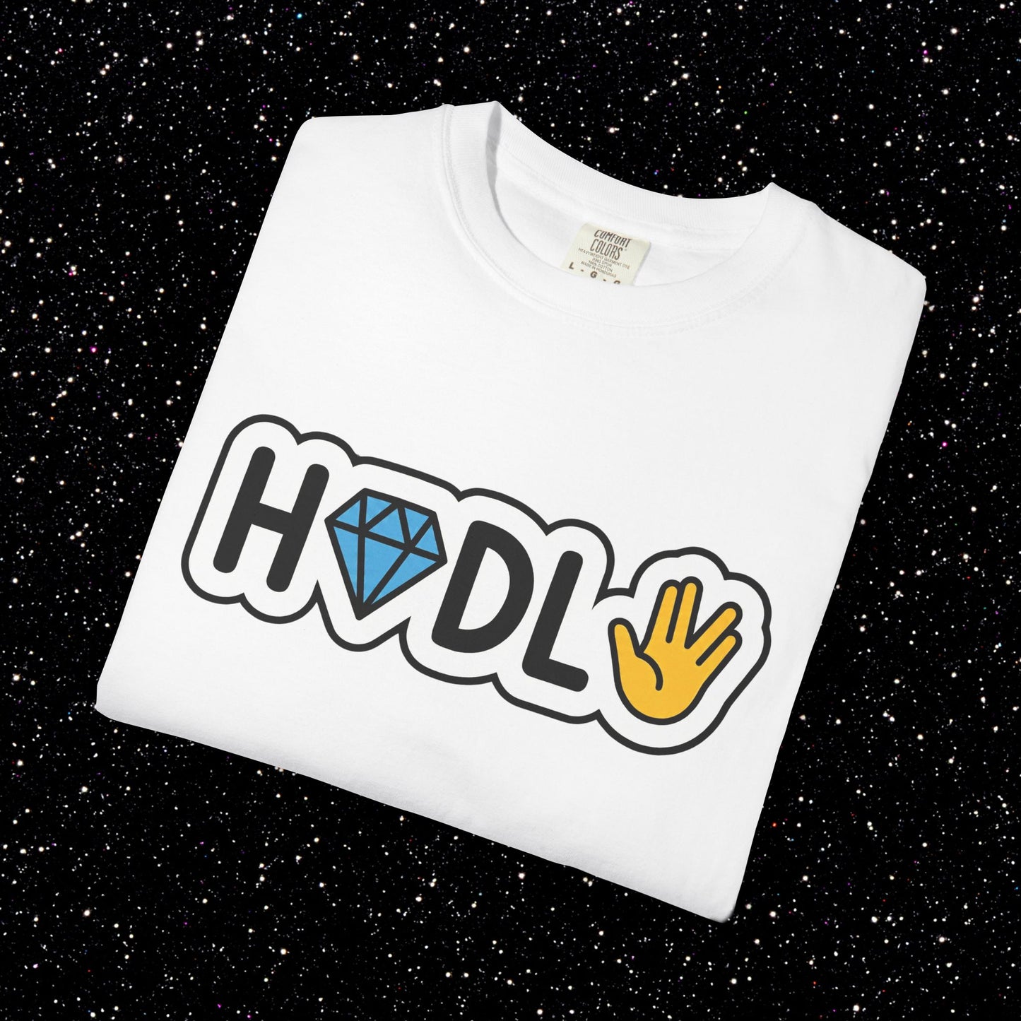 Live Long and HODL Bitcoin Emoji Tee