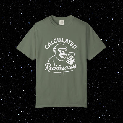 Calculated Recklessness Ape Bitcoin Tee 🦍⚡