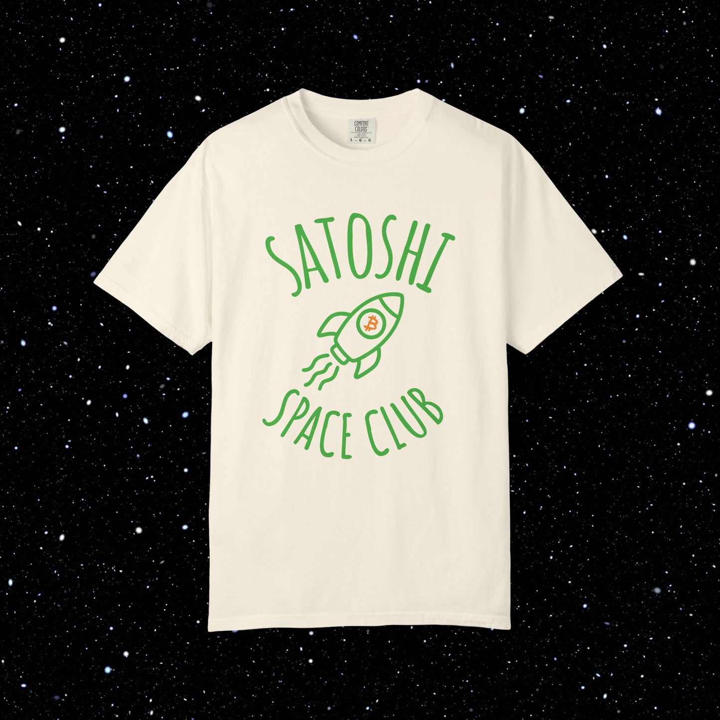 Satoshi Space Club Rocket Line Art Tee