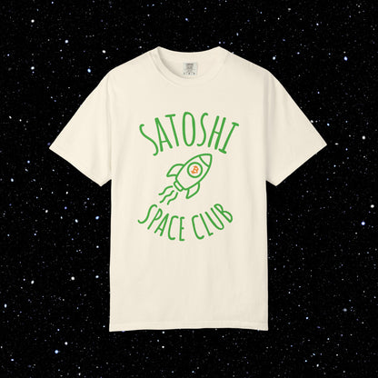 Satoshi Space Club Rocket Line Art Tee