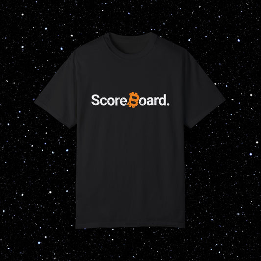 Score₿oard  - Bitcoin Comfort Colors Tee Shirt