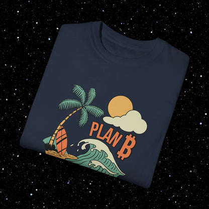 Plan B Bitcoin Beach Comfort Colors Tee Shirt