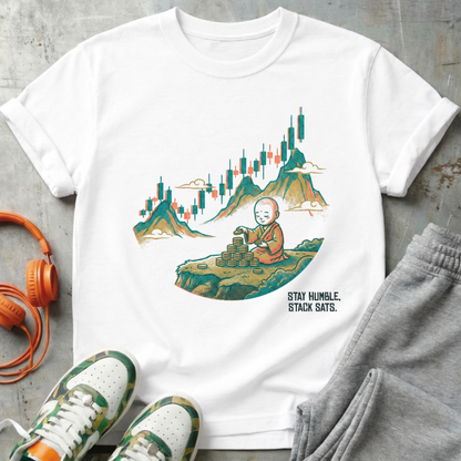 Stay Humble Stack Sats Ukiyo-e Tee